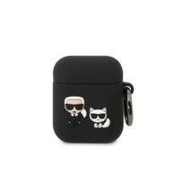 Bezvadu austiņu apvalks Apple Ikonik Karl and Choupette Black