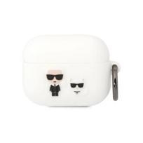 Bezvadu austiņu apvalks Apple Ikonik Karl and Choupette White