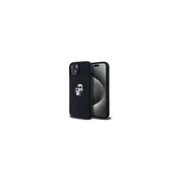 Viedtālruņa aizmugurējais vāciņš Apple Iphone 15 Ikonik Karl and Choupette mag Black