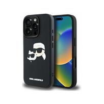Viedtālruņa aizmugurējais vāciņš Apple iPhone 16 Pro Max Rubber Double Heads Black