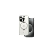 Viedtālruņa aizmugurējais vāciņš Apple iPhone 14 Pro Max Metallic Magsafe case Silver, Transparent