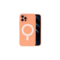 Viedtālruņa aizmugurējais vāciņš Apple iPhone 12 Pro MagSilicone Orange
