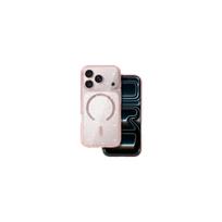 Viedtālruņa aizmugurējais vāciņš Apple iPhone 17 Pro Max Glitter MagSafe Pink, Transparent