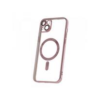 Viedtālruņa aizmugurējais vāciņš Apple iPhone 14 Plus Color Chrome Magsafe Rose Gold, Transparent