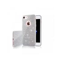 Viedtālruņa aizmugurējais vāciņš Samsung Galaxy S20 FE Glitter 3 in 1 Silver