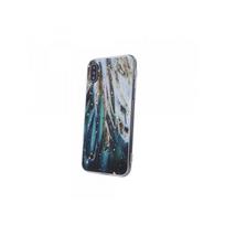 Viedtālruņa aizmugurējais vāciņš Samsung Galaxy S22 Ultra Gold Glam Feathers Green, With Design