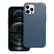 Viedtālruņa aizmugurējais vāciņš Apple iPhone 12 Pro Max Leather Mag Indigo