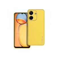 Viedtālruņa aizmugurējais vāciņš Xiaomi Redmi Note 12 Pro 5G Leather Yellow