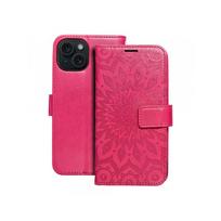 Viedtālruņa atveramais maciņš Apple Iphone 15 Plus Mezzo Book Mandala Magenta