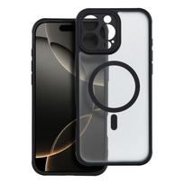 Viedtālruņa aizmugurējais vāciņš Apple iPhone 16 Pro Max Full matte mag Black, Transparent