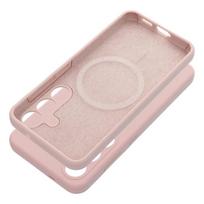 Viedtālruņa aizmugurējais vāciņš Samsung Galaxy S25 Silicone Mag Sand Pink