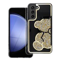 Viedtālruņa aizmugurējais vāciņš Samsung Galaxy A17 Teddy bear Black, Gold