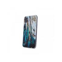 Viedtālruņa aizmugurējais vāciņš Samsung Galaxy A26 5G Gold Glam Feathers Green, White