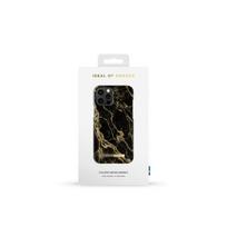 Viedtālruņa aizmugurējais vāciņš Apple iPhone 12 Pro Max Golden Smoke Marble Black, Gold, With Design