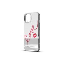 Viedtālruņa aizmugurējais vāciņš Apple iPhone 15 Pro Mirror Love Silver, With Design