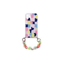 Viedtālruņa aizmugurējais vāciņš Apple iPhone 13 Pro Max Color Chain Transparent, With Design