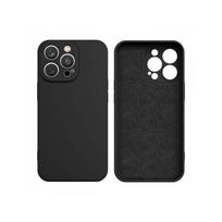 Viedtālruņa aizmugurējais vāciņš Apple iPhone 14 Pro Max Silicone case Black