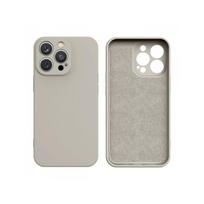 Viedtālruņa aizmugurējais vāciņš Apple iPhone 14 Plus Silicone case Beige