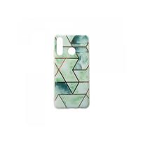 Viedtālruņa aizmugurējais vāciņš Huawei P30 Lite Geometric Marmur Green, With Design