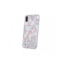 Viedtālruņa aizmugurējais vāciņš Apple iPhone 12 Pro Max Geometric Marmur Pink, With Design