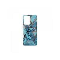 Viedtālruņa aizmugurējais vāciņš Samsung Galaxy S20 Ultra Geometric Marmur Dark Blue, With Design