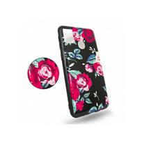 Viedtālruņa aizmugurējais vāciņš Apple iPhone 12 Mini Flowers 3D Black, With Design