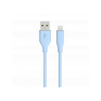 Kabelis Unravel Silicon USB-A to Lightning Blue