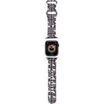 HELLO KITTY Silikoninės galvutės ir dirželis Apple Watch 38/ 40/ 41mm, juoda