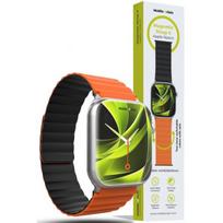 MOBILE ORIGIN Magnetinis laikrodžio dirželis II Apple Watch 44/ 45/ 46/ 49mm, oranžinė/ juoda