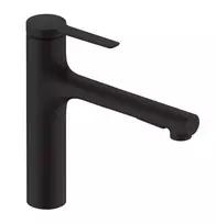 Hansgrohe Zesis M33 – kriauklės maišytuvas su ištraukiamu dušu, sBox, juodas matinis 74823670