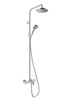 Hansgrohe Vernis Blend – dušo rinkinys Showerpipe 200 su vonios termostatu, EcoSmart, chromuotas 26079000