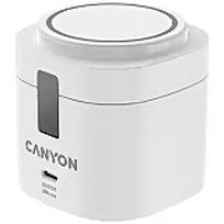 Canyon 4 in 1 Wireless Charging Stand, 30W max, Size: 70x70x70.3mm, weight: 414g, with 65W charger and 1M cable, white CNS-WCS405W