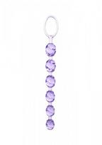 Analiniai kamuoliukai Swirl Pleasure Beads, violetiniai