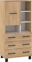 Vitrina Meblocross 1D3SP, ruda