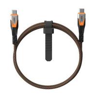 USB-C 3.2 20Gbps 240 Duomenų ir Įkrovimo Kabelis, Pintas Nailonas, 0.75m, UAG Juodas
