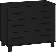 Komoda Meblocross 3S, juoda