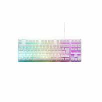 Gaming Keyboard - RGB TKL Membrane - THE G-LAB - KEYZ-CAESIUMT-W/FR - FR Layout - 12 shortcuts - 100% customizable - White