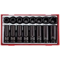 Smūginių sukimo galvų komplektas Teng Tools TT9120DN; 1/2''; 16 vnt.