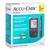 ACCU-CHEK ACTIVE LCM, gliukometras, pradedančio pakuotė, 10 juostelių