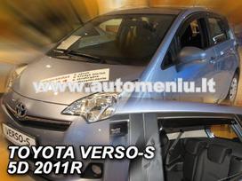 TOYOTA VERSO-S 5 durų 2011 → (+OT) Langų vėjo deflektoriai keturioms durims