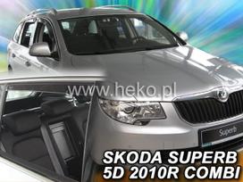 SKODA SUPERB II 5 durų 2009 → 2015 (+OT) Karavanas Langų vėjo deflektoriai keturioms durims