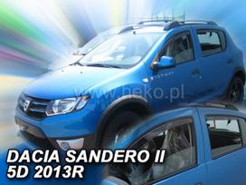 DACIA SANDERO / STEPWAY II 5D 2012  → 2020 (+OT) Langų vėjo deflektoriai keturioms durims