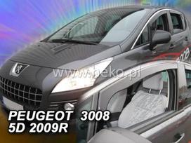PEUGEOT 5008 5 durų 2009 → 2018 Langų vėjo deflektoriai priekinėms durims