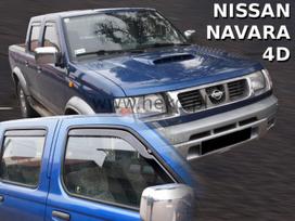 NISSAN NAVARA 4 durų 2001 → 2005 (+OT) Langų vėjo deflektoriai keturioms durims