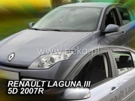 RENAULT LAGUNA III 5 durų  2007 → 2015 Langų vėjo deflektoriai priekinėms durims