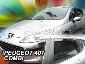 PEUGEOT 407  SW  5 durų  2004 → 2010  (+OT) Karavanas Langų vėjo deflektoriai keturioms durims