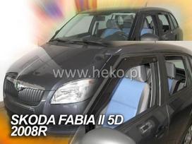 SKODA FABIA II 5 durų 2008 → 2015 (+OT) Karavanas Langų vėjo deflektoriai keturioms durims