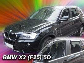 BMW X3 F25 5 durų 2010  →  2017 (+OT) Langų vėjo deflektoriai keturioms durims