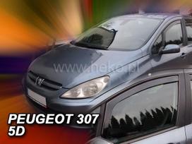 PEUGEOT 307  5 durų 2001 → 2008 Langų vėjo deflektoriai priekinėms durims