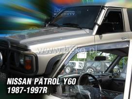NISSAN PATROL GR Y-60 5/3 durų 1987 → 1997 Langų vėjo deflektoriai priekinėms durims